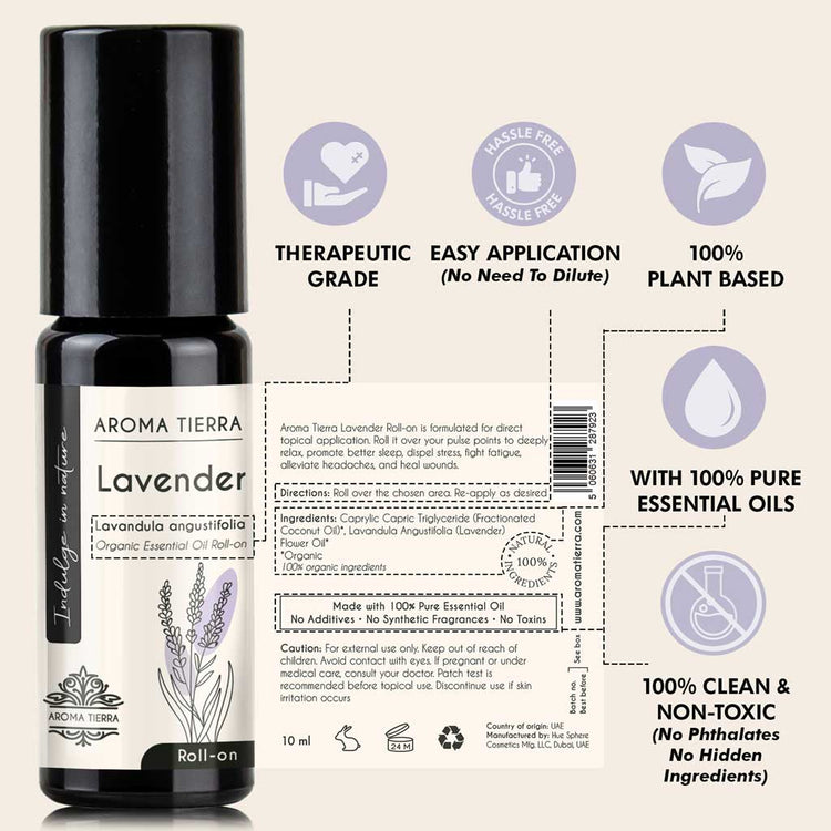 Lavender - Essential Oil Roll-on Organic