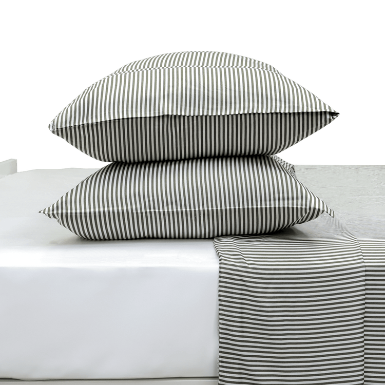 مجموعة أغطية الوسائد المصنوعة من الخيزران للبالغين (مجموعة Stripe)