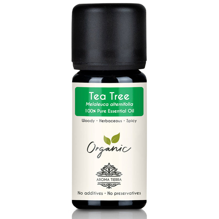 Organic Tea Tree Essential Oil (Tea Tree Oil - Melaleuca) - 100% Pure