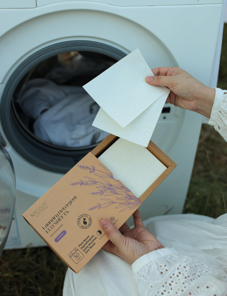 Laundry Detergent Eco Sheets-Lavender, 50 sheets