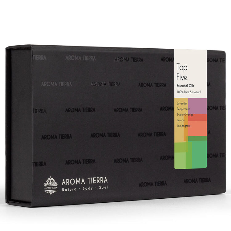 Top 5 Organic Essential Oil Set - For Gift, Diffuser, Skin, Hair