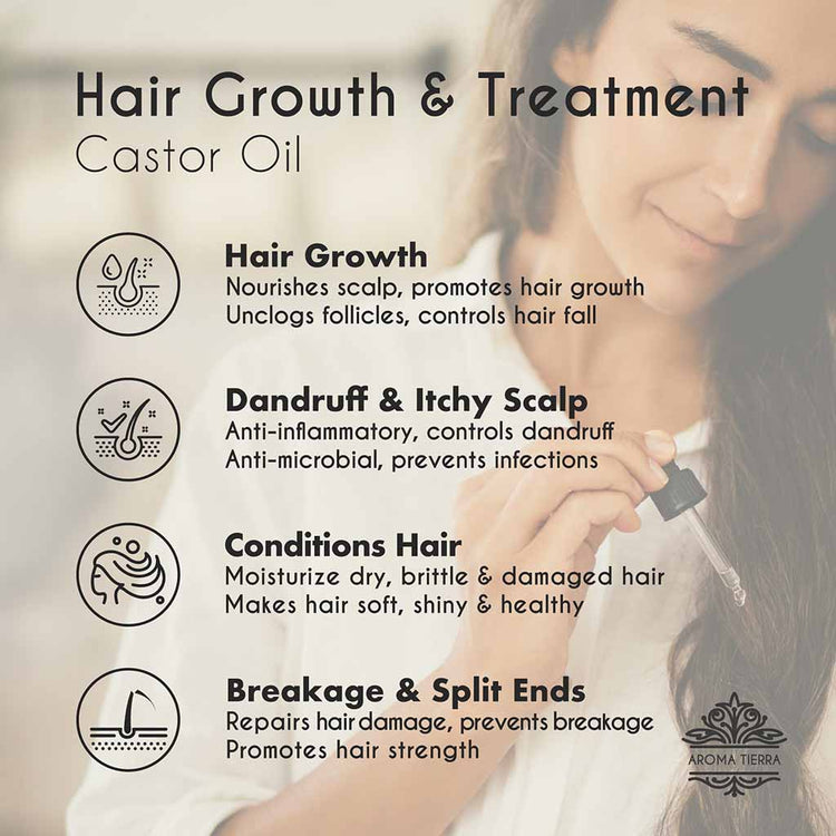 100% Pure Organic Castor seed oil best for hair care