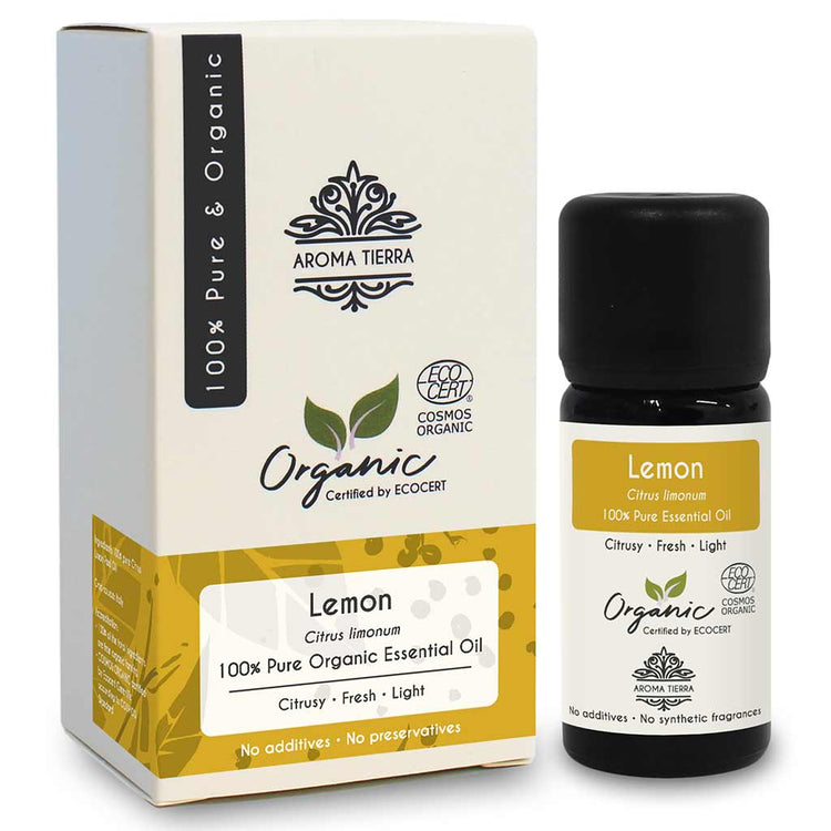 Organic Lemon essential oil fights acne and blemishes, expoliates skin, reduce inflammation, dark spots, age spots, and hyperpigmentation.