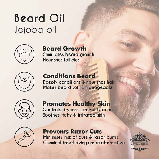 Organic Jojoba beard growth oil, chemical free shaving cream. alternative.