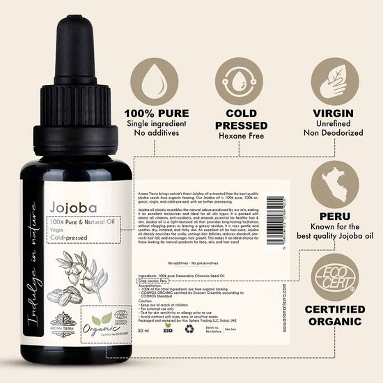 Best quality organic Jojoba oil in the world, cold pressed, no additives and extra virgin.
