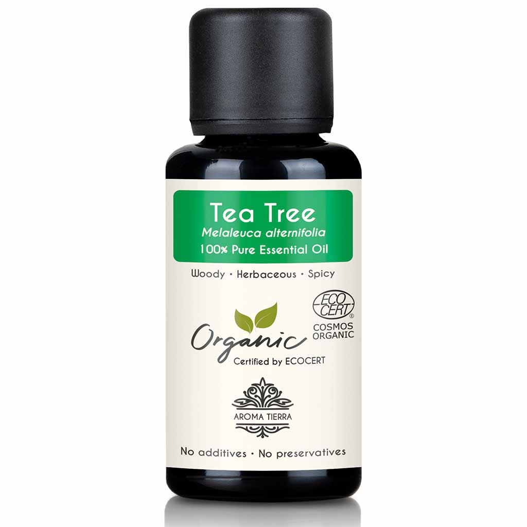 Organic tea tree essential oil for foot soak toenail fungus, 30 ml.