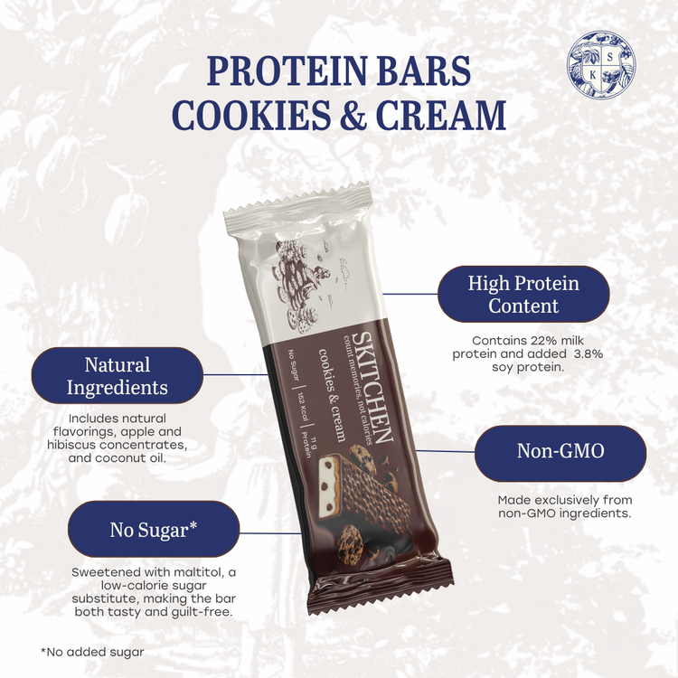 COOKIES & CREAM PROTEIN BAR (12 bars of 40 g)