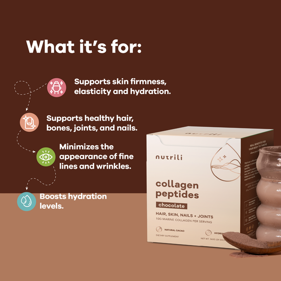 Marine-based chocolate collagen peptides