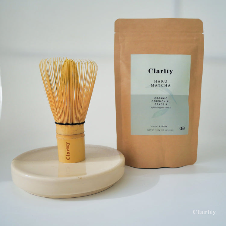 Organic ceremonial matcha HARU +Whisk