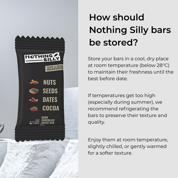 How to store Nothing Silly snack bars