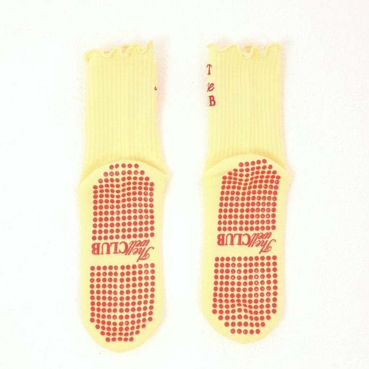 Pilates Grip socks - Butter Yellow