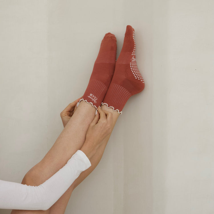 Pilates Grip socks - Cinnamon