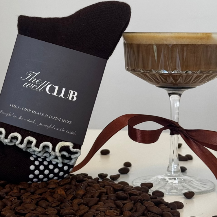 Pilates Grip socks - Chocolate Martini
