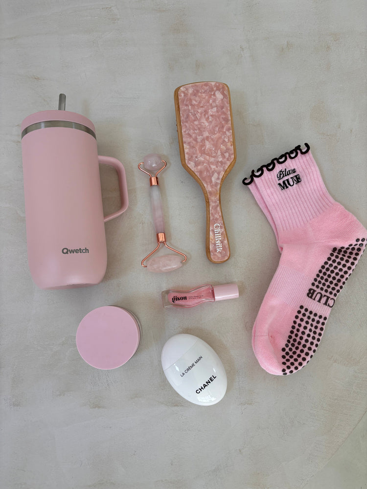 Pilates Grip socks- Pink marshmallow