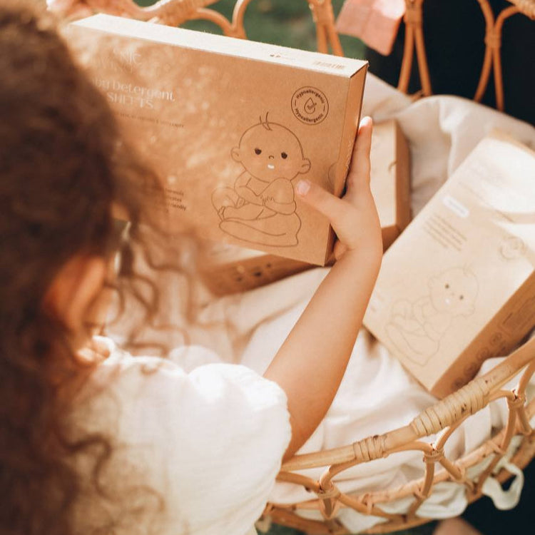 Baby Laundry Detergent Eco Sheets - Fragrance Free/ 80 sheets (up to 80 washes)