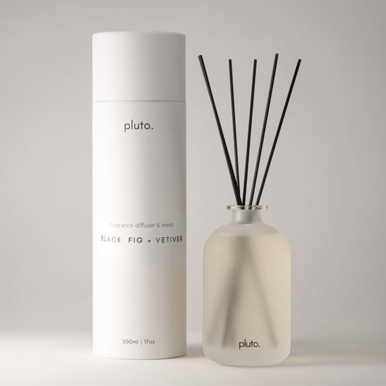 Black Fig & Vetiver Reed Diffuser – Luxury Home Fragrance by Pluto