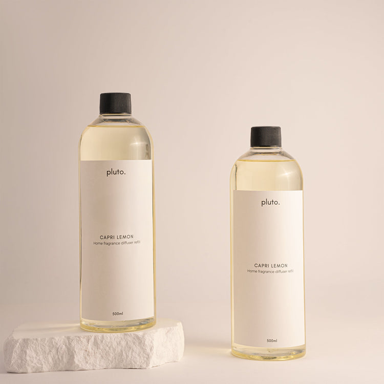 Capri Lemon reed diffuser refill — fresh citrus home fragrance