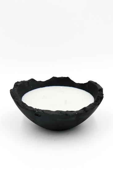 Soy wax scented candles handmade concrete bowl non toxic