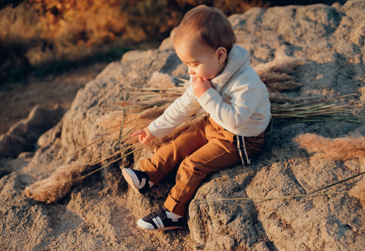 Lait et Miel - Navy Sneakers - slip-on shoes (cotton)