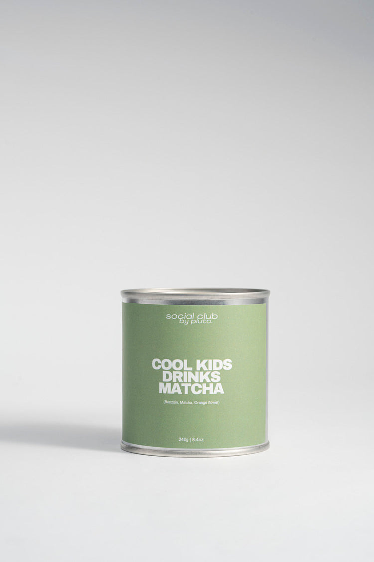 Hand-poured matcha soy candle — fresh and bold fragrance