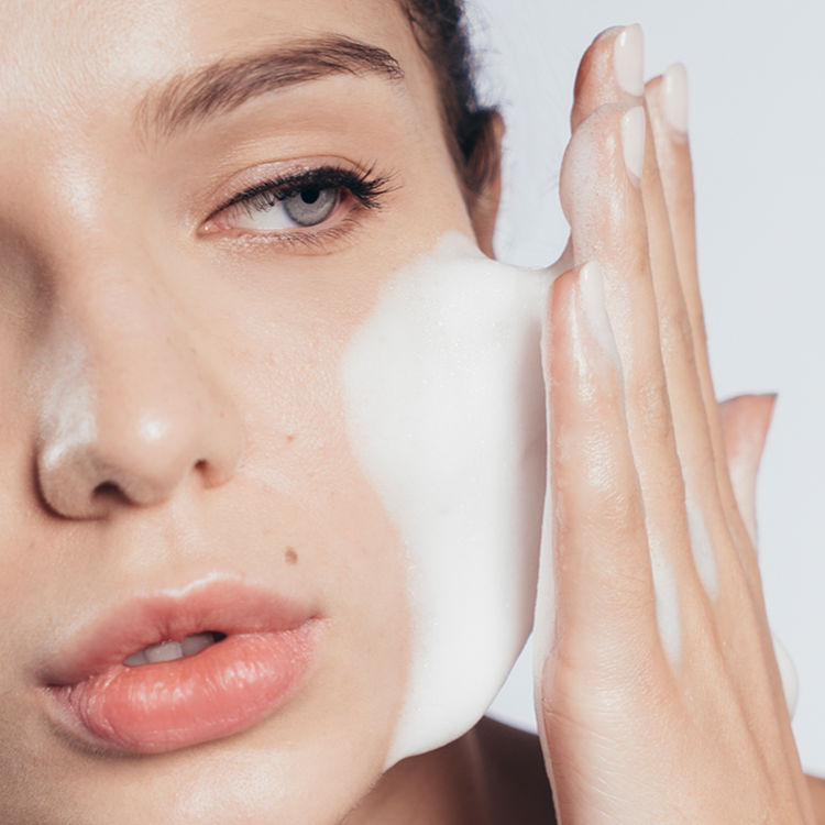 coconut based cooling refreshing foam facial cleanser non SLS paraben free