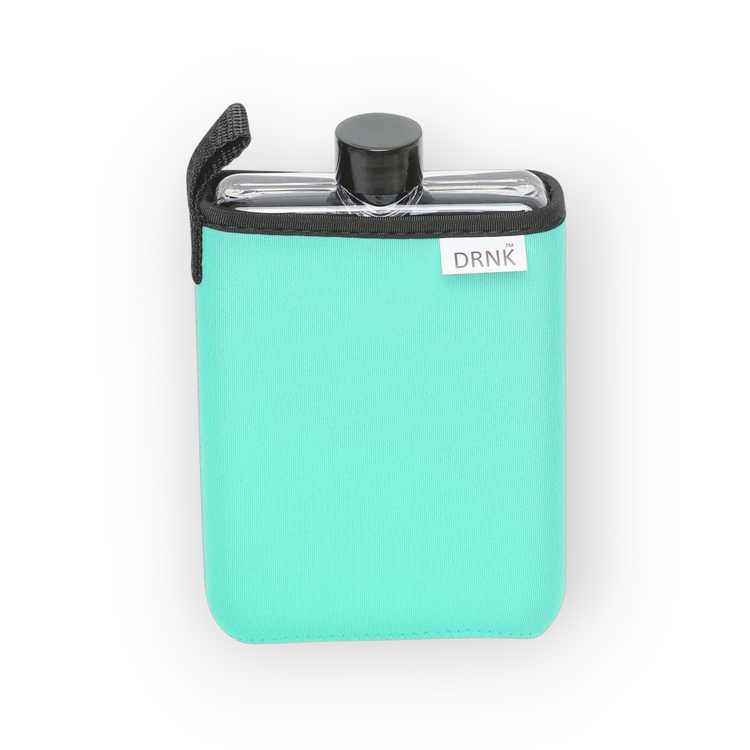 Tritan slim water bottle with Tiffany Blue sleeve (500 ml)