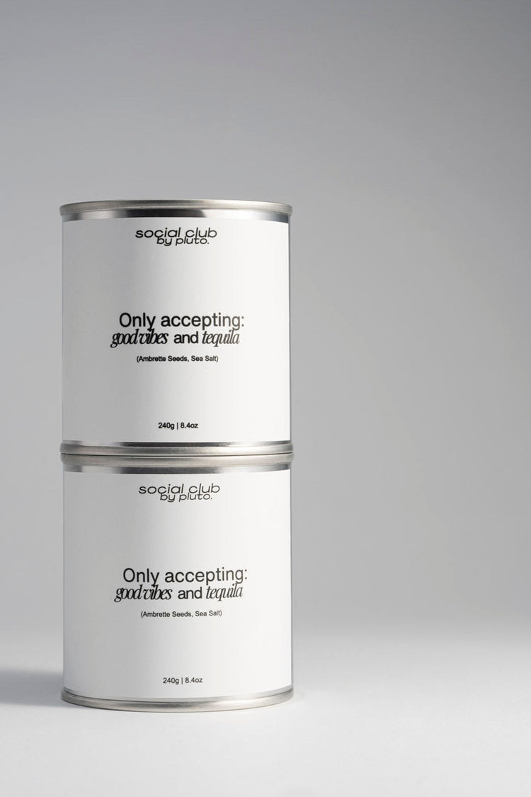 Bold and playful scented candle from Pluto’s Social Club line