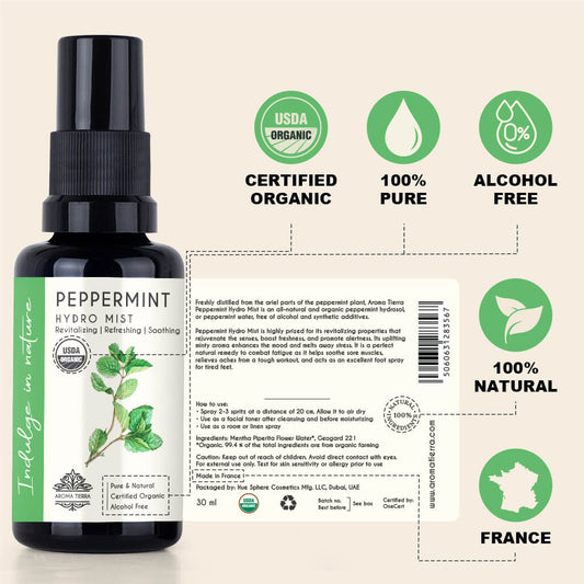 Peppermint Hydro Mist - Hydrosol Water