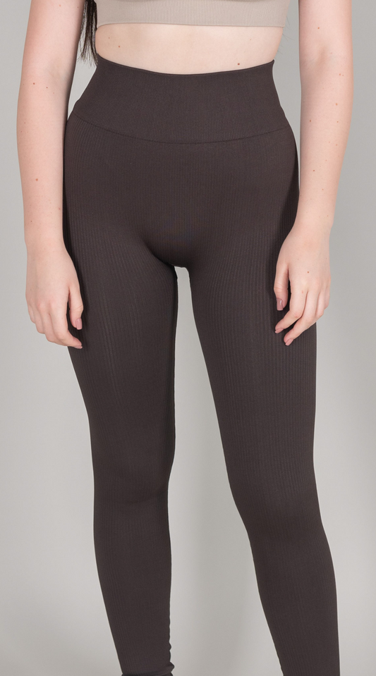 Ribbed Leggings - Mole