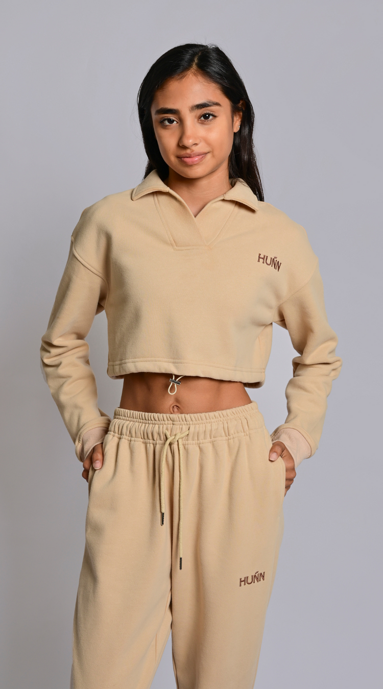 Cropped Sweatshirt - Latte