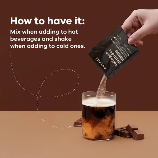 Nutrili collagen powder, chocolate flavor