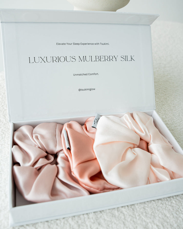 Mulberry Silk Scrunchies Pack