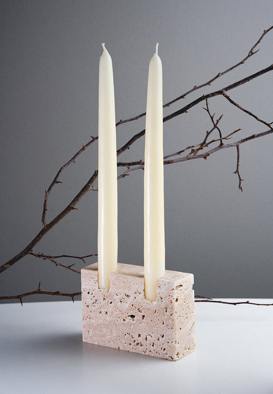 Thea - 2 candle holder - Smooth Finish
