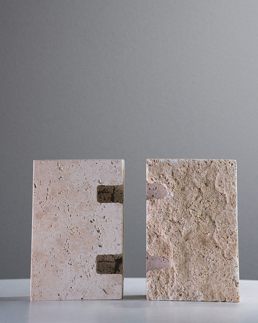 Thea - 2 Candle Holder - Rough Finish