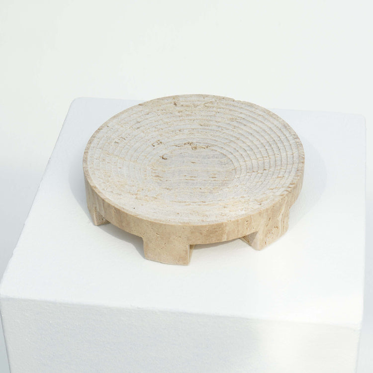 Roman Travertine Bowl (Round)