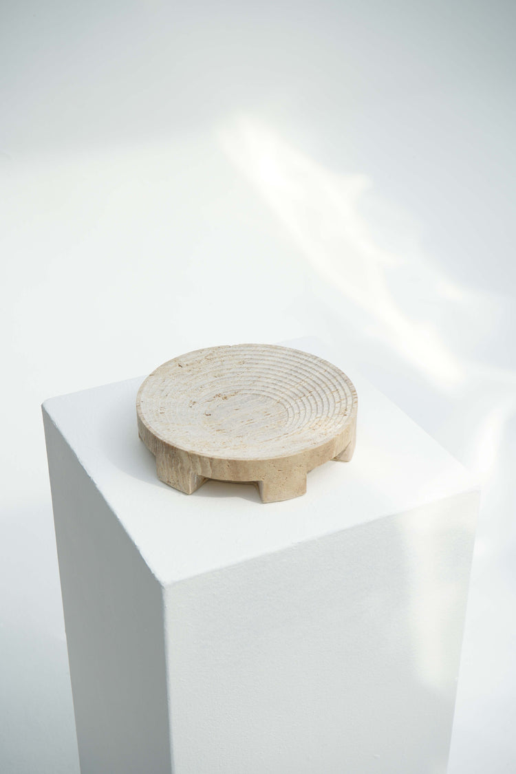 Roman Travertine Bowl (Round)