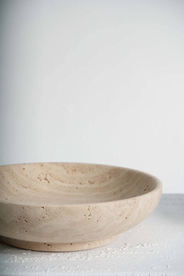 Travertine Center Piece Bowl