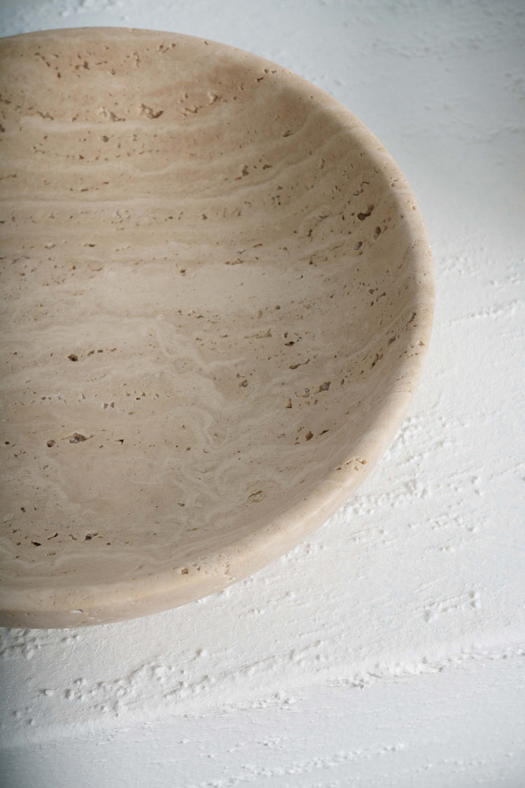 Travertine Center Piece Bowl