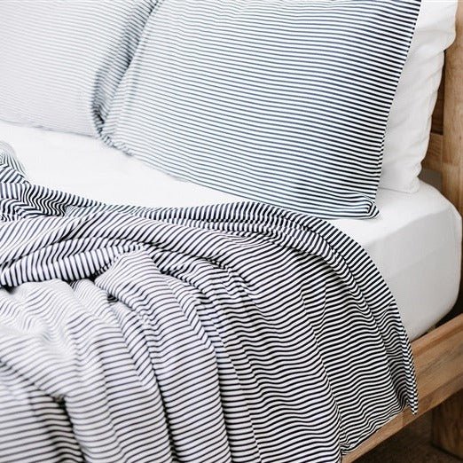 Bamboo Pillowcase Set (Stripe) - NakedLab