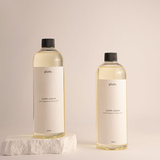 Capri Lemon reed diffuser refill — fresh citrus home fragrance