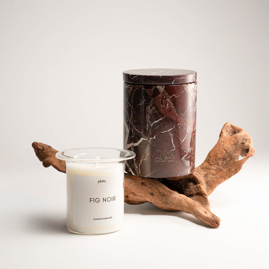 Rosso Levanto with candle refill, hand poured soy wax candles in small batches in Dubai 