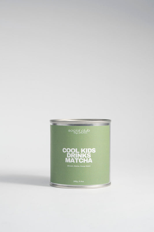 Hand-poured matcha soy candle — fresh and bold fragrance