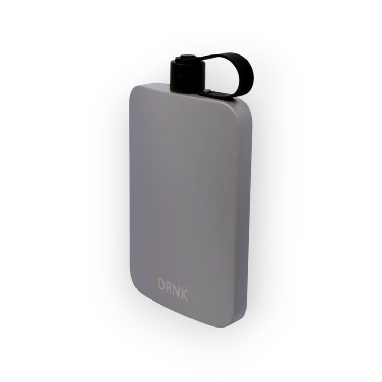 Stainless Steel slim water bottle - Gunmetal Grey (500 ml)