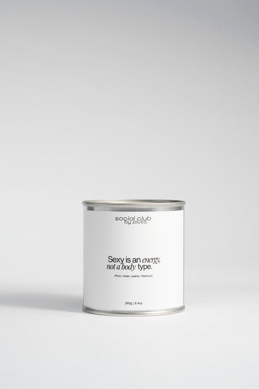 Empowering soy candle — Sexy Is an Energy, Not a Body Type