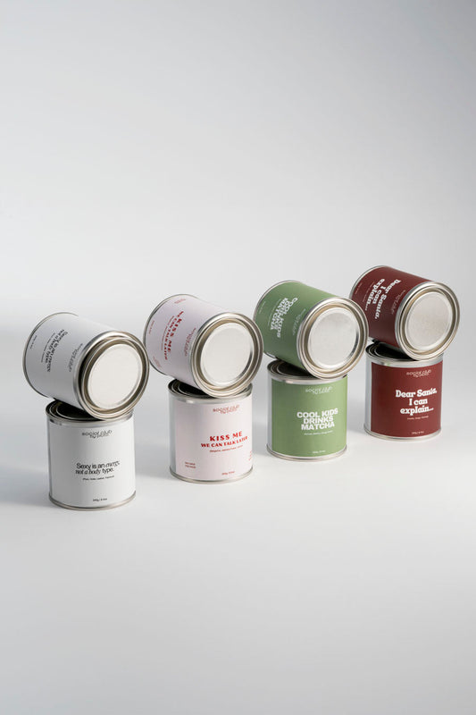 Soy wax candle collection in tint jars
